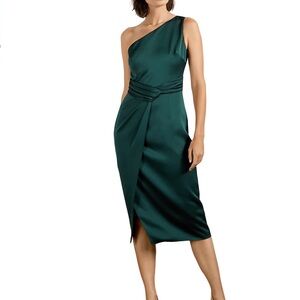 ted baker one shoulder ruffle dress Ted Baker | Dresses | New Ted Baker Womens One Shoulder Ruffle Dress In  White